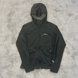 Marmot Core Windstopper Mens Medium Long Sleeve Full Zipper Black Jacket